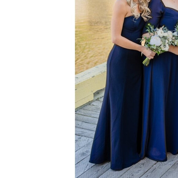 BHLDN Adalynn Strapless Stretch Crepe Maxi Gown - Picture 13 of 13